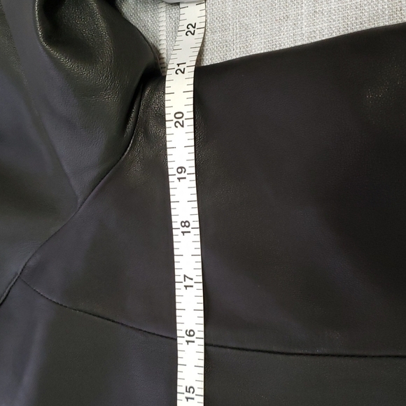 Alfani Genuine Leather Jacket, Color Black, Size L - Picture 11 of 17